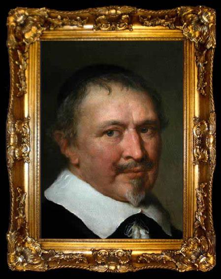 framed  Govert flinck Portrait of a man surrounded by books, ta009-2